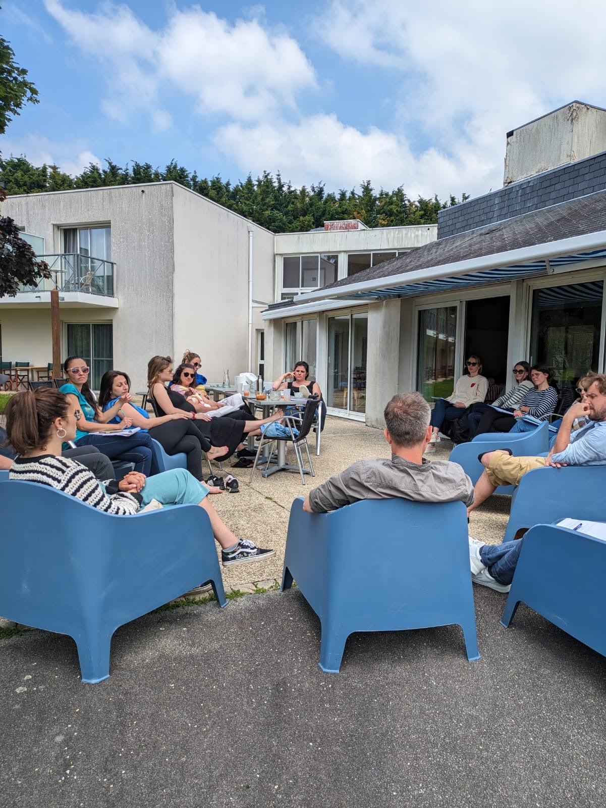 Temps de pause convivial lors de la formation 