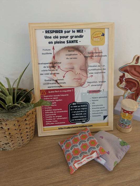 GRATUIT Affiche – Respirer par le nez : une clé pour grandir en pleine santé 🌿