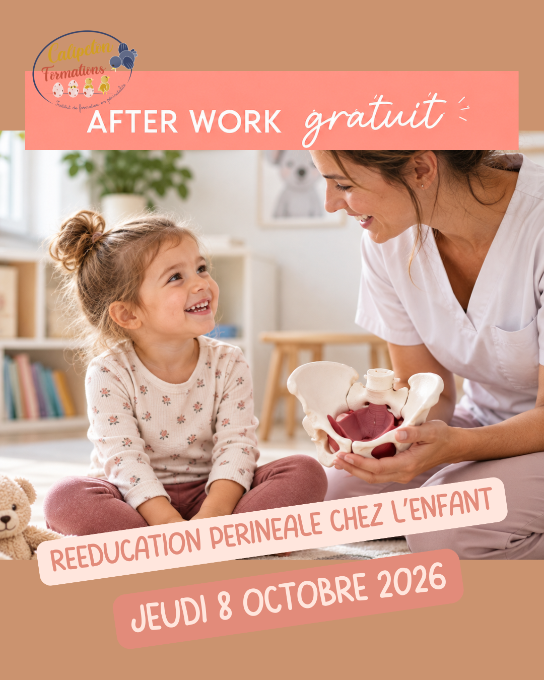 Afterwork : Rééducation périnéale chez l’enfant : Quel public ? Quelles indications ? Comment faire ?
